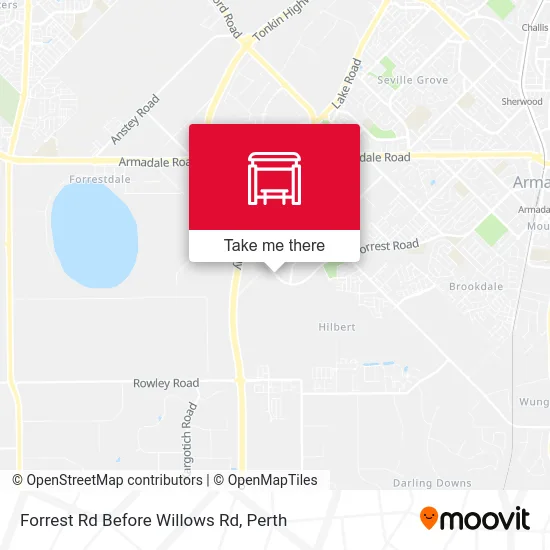 Mapa Forrest Rd Before Willows Rd