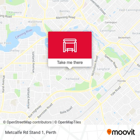 Metcalfe Rd Stand 1 map