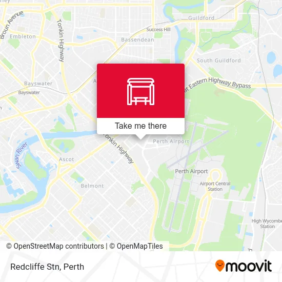 Mapa Redcliffe Stn