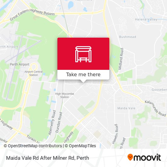 Maida Vale Rd After Milner Rd map