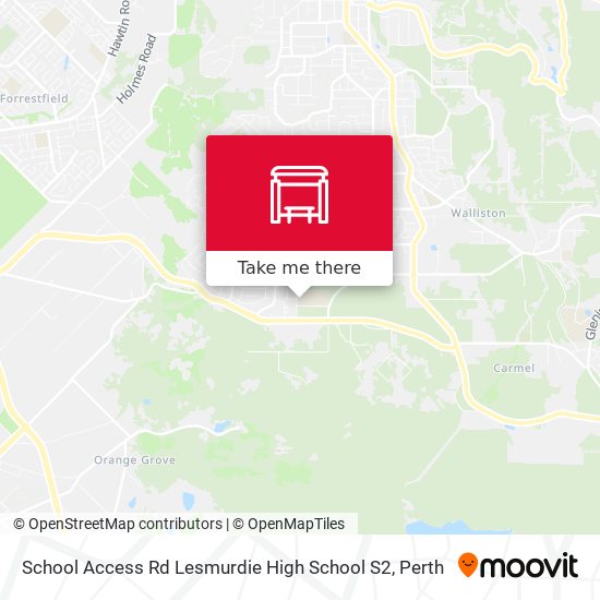School Access Rd Lesmurdie High School S2 map