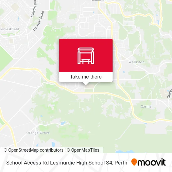Mapa School Access Rd Lesmurdie High School S4