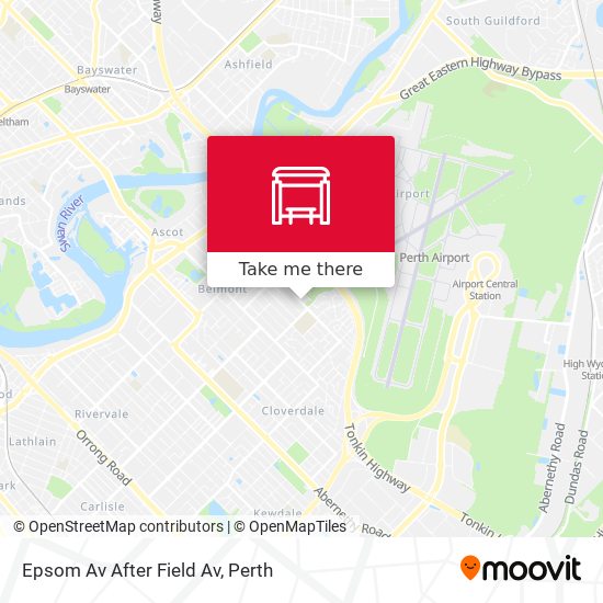 Epsom Av After Field Av map