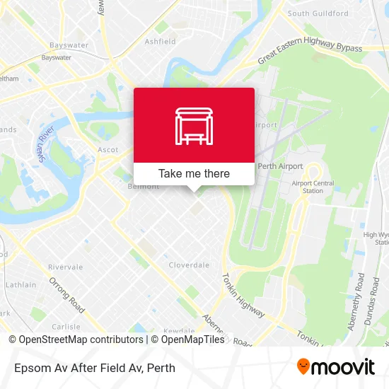Mapa Epsom Av After Field Av