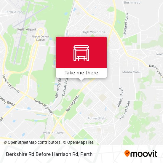 Berkshire Rd Before Harrison Rd map