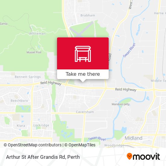 Arthur St After Grandis Rd map