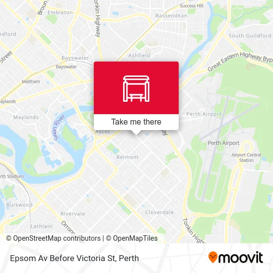 Mapa Epsom Av Before Victoria St