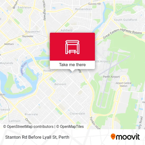 Mapa Stanton Rd Before Lyall St