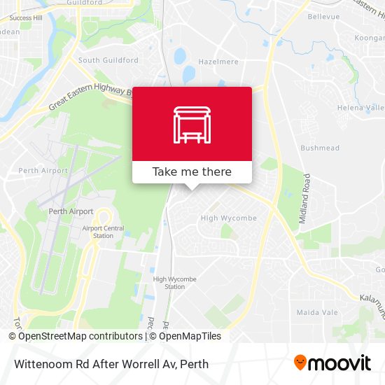 Wittenoom Rd After Worrell Av map
