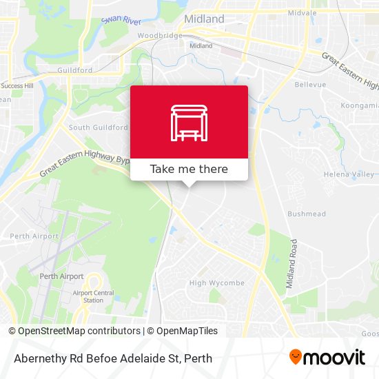 Abernethy Rd Befoe Adelaide St map