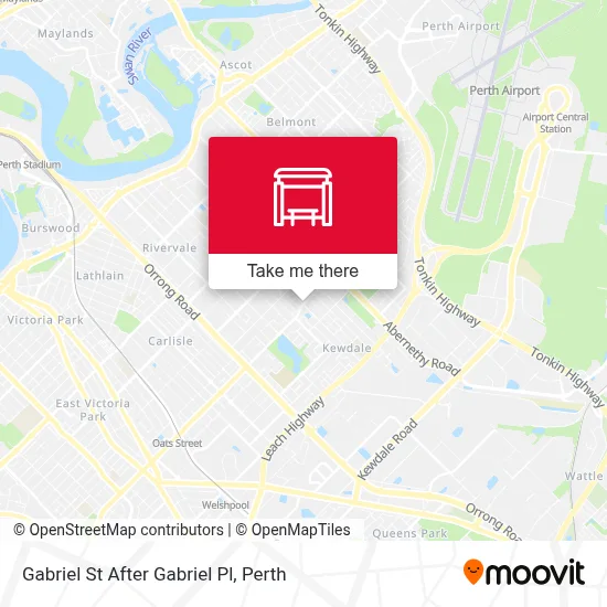 Mapa Gabriel St After Gabriel Pl