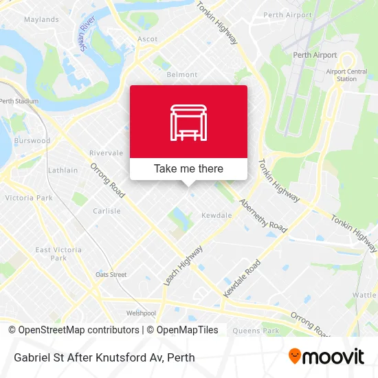 Mapa Gabriel St After Knutsford Av