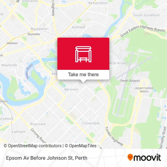 Mapa Epsom Av Before Johnson St