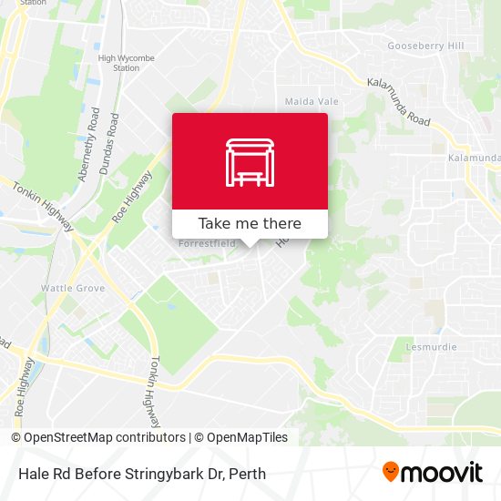 Hale Rd Before Stringybark Dr map