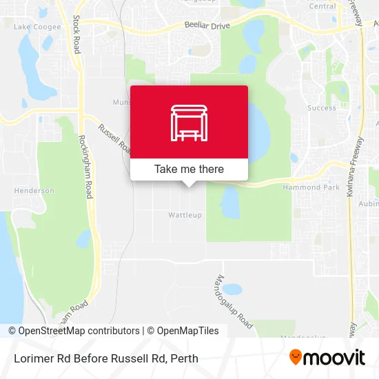 Mapa Lorimer Rd Before Russell Rd