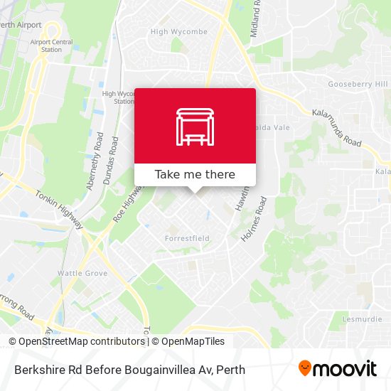 Berkshire Rd Before Bougainvillea Av map