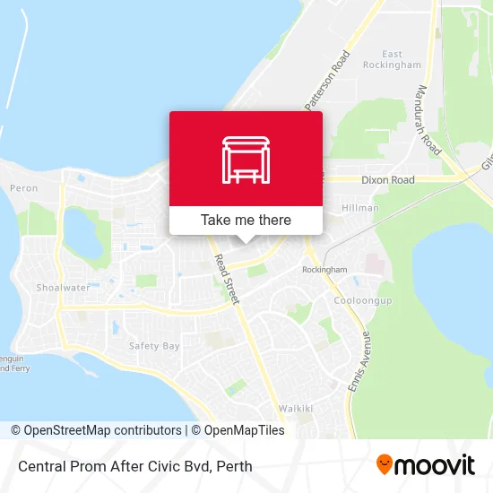 Mapa Central Prom After Civic Bvd