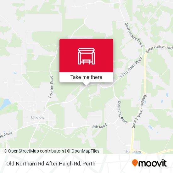 Old Northam Rd After Haigh Rd map