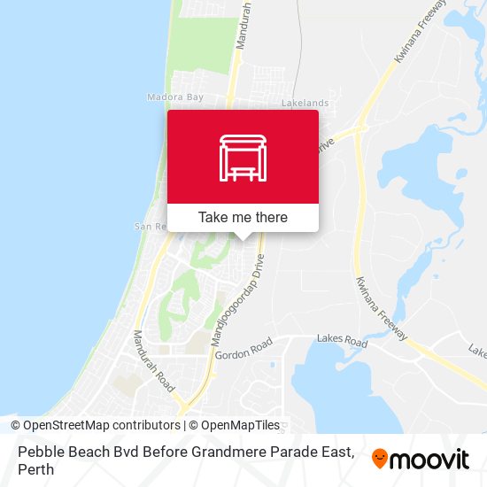 Pebble Beach Bvd Before Grandmere Parade East map
