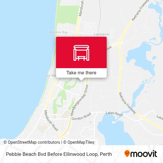 Mapa Pebble Beach Bvd Before Ellinwood Loop