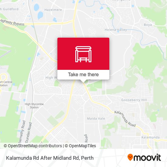 Kalamunda Rd After Midland Rd map