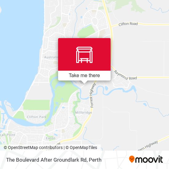 The Boulevard   After Groundlark Rd map