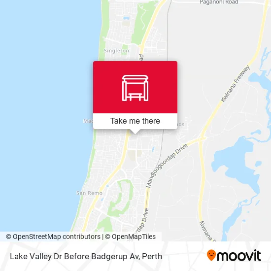 Mapa Lake Valley Dr Before Badgerup Av