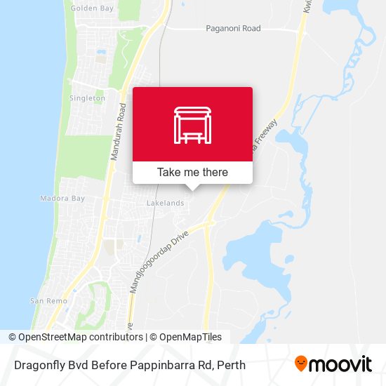 Dragonfly Bvd Before Pappinbarra Rd map