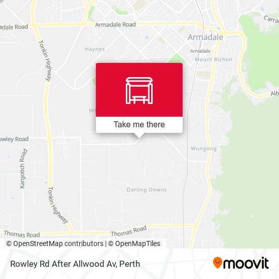 Rowley Rd After Allwood Av map