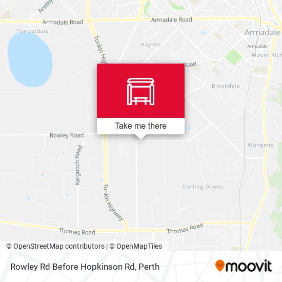 Rowley Rd Before Hopkinson Rd map