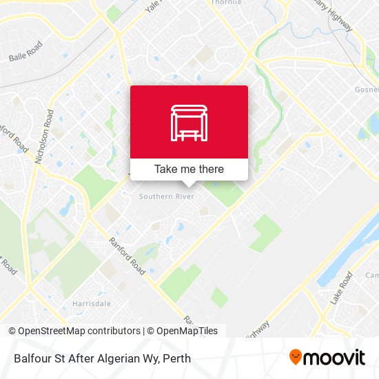 Balfour St After Algerian Wy map