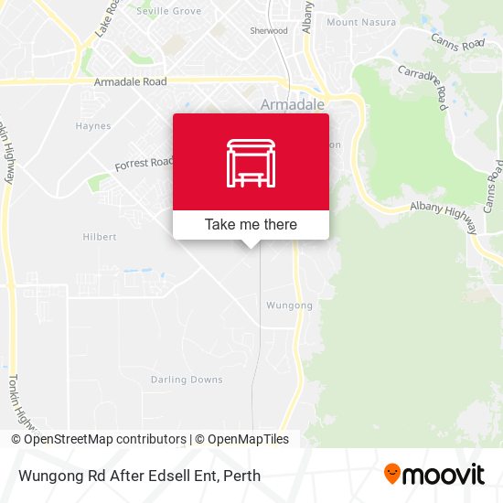 Wungong Rd After Edsell Ent map