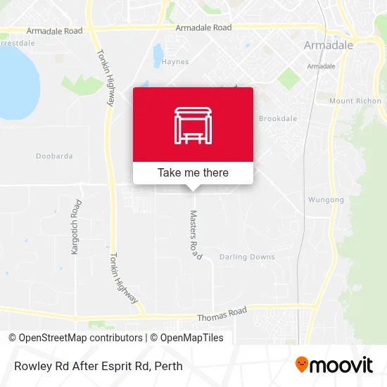 Mapa Rowley Rd After Esprit Rd