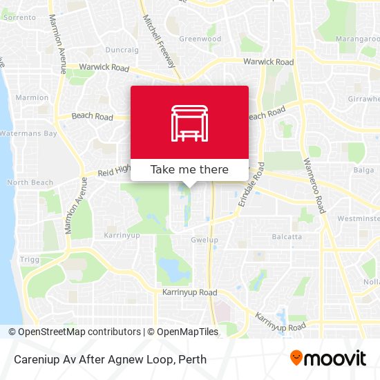 Careniup Av After Agnew Loop map