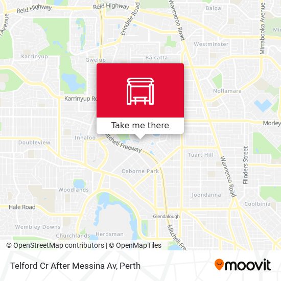 Telford Cr After Messina Av map