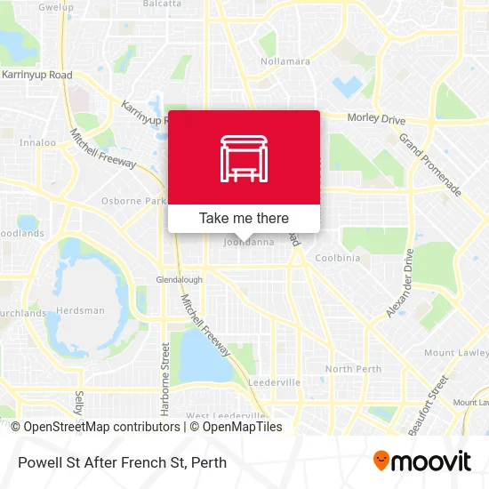 Mapa Powell St After French St