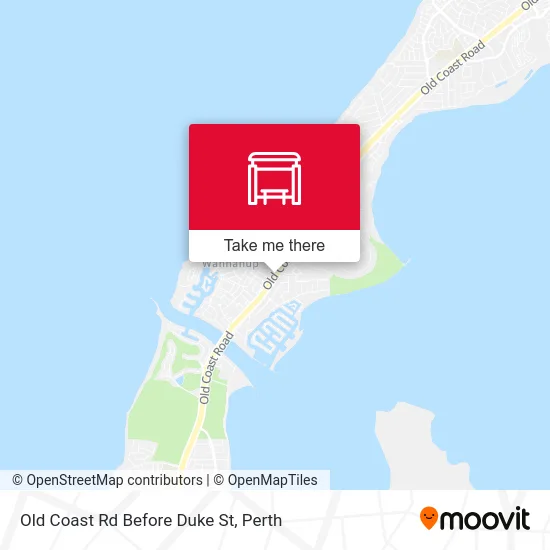 Mapa Old Coast Rd Before Duke St