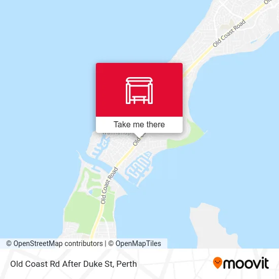 Mapa Old Coast Rd After Duke St