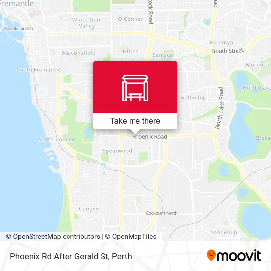 Mapa Phoenix Rd After Gerald St