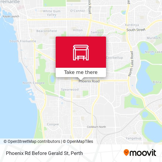 Phoenix Rd Before Gerald St map