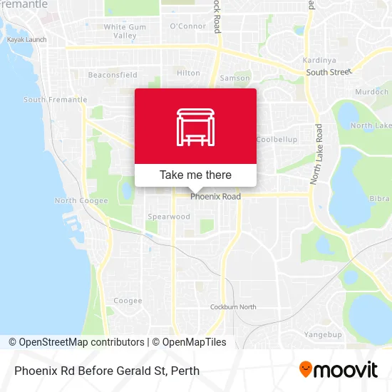 Mapa Phoenix Rd Before Gerald St