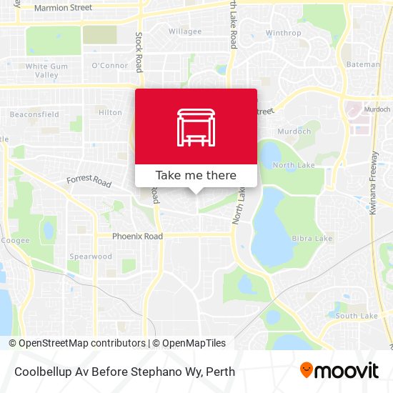 Coolbellup Av Before Stephano Wy map
