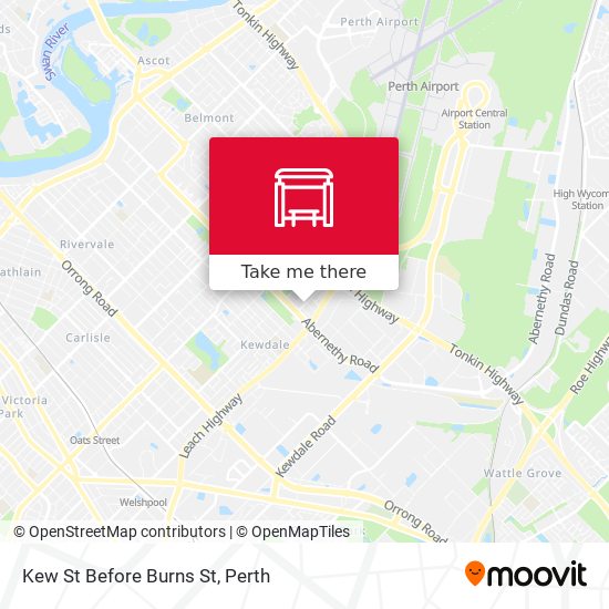 Kew St Before Burns St map