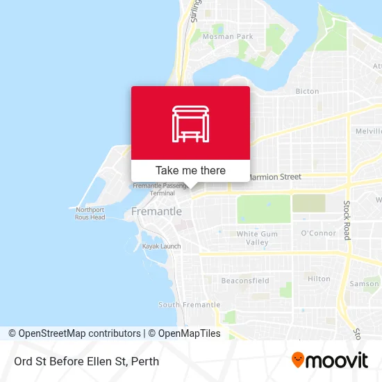 Mapa Ord St Before Ellen St