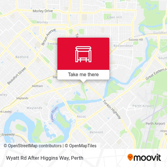 Mapa Wyatt Rd After Higgins Way