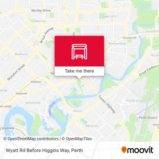 Mapa Wyatt Rd Before Higgins Way