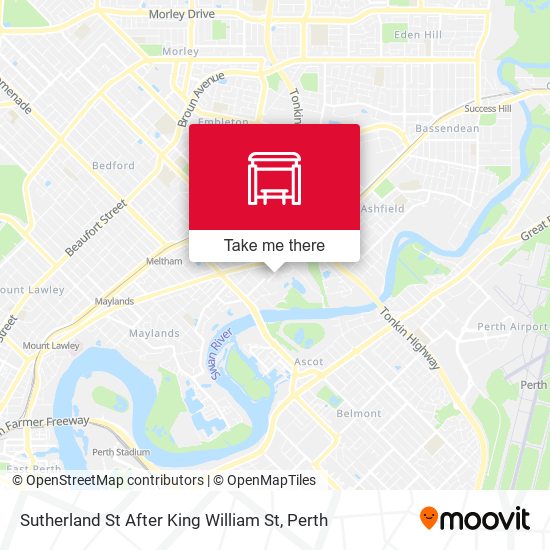 Sutherland St After King William St map