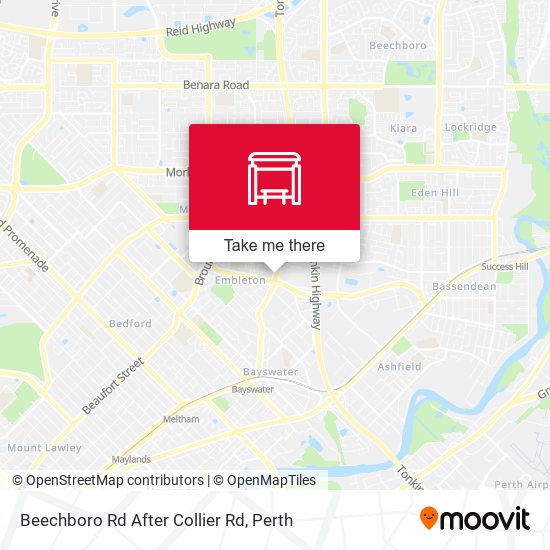 Beechboro Rd After Collier Rd map