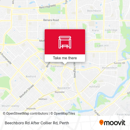 Mapa Beechboro Rd After Collier Rd