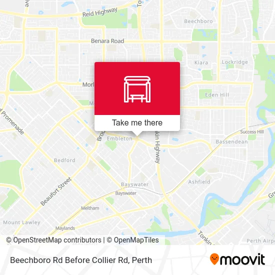 Mapa Beechboro Rd Before Collier Rd